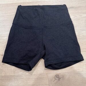 Lululemon Athletica Black Wunder Train 4” Biker Shorts